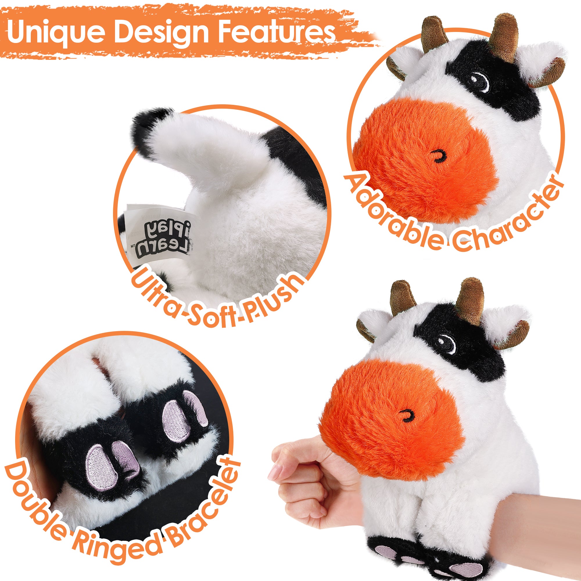 Cow Print Rubber Bracelets Cow Print Slap Bracelet for Party Cute Cow –  ToysCentral - Europe