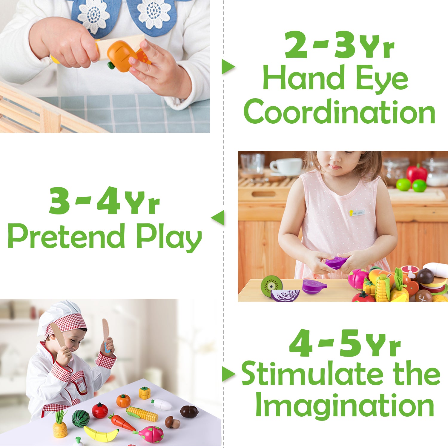 iPlay, iLearn Cutting & Cooking Toy Pretend Play Kitchen Set Toy