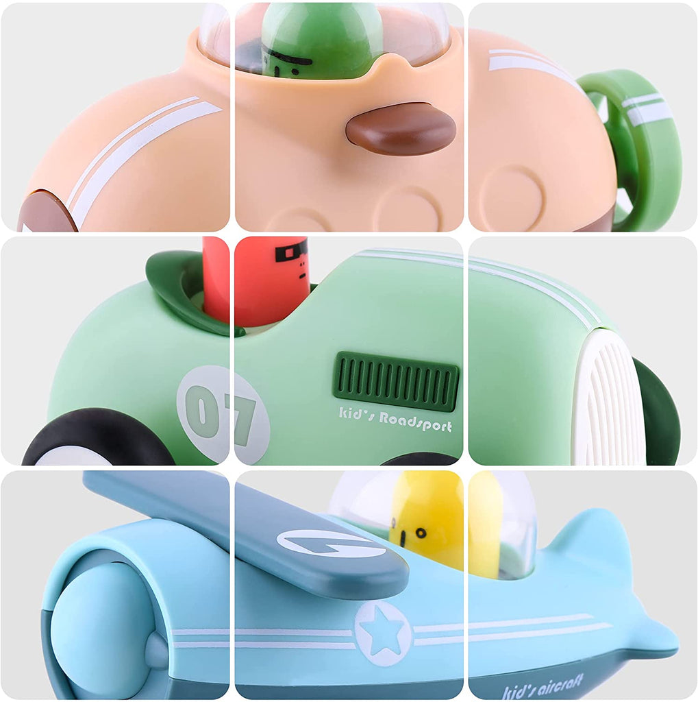 Infant Inertia Vehicles Baby Electronic Friction Powered Vehicle Car Toy Set